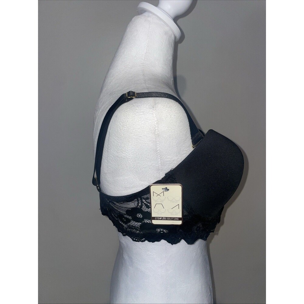 Maidenform Comfort Devotion Your Lift Push Up Bra Black Lace 40D DM1195 NWT - Picture 5 of 6